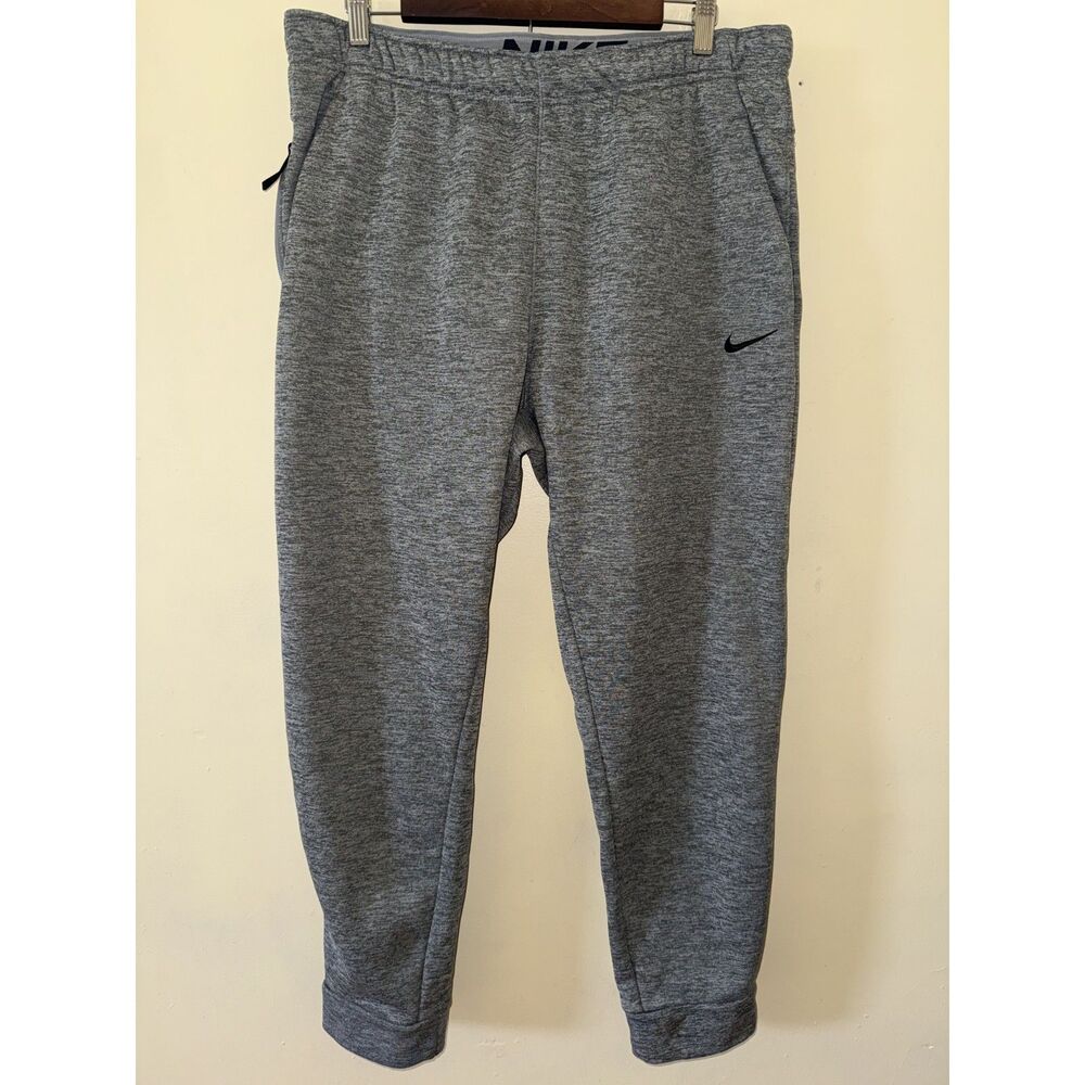 Nike Therma-Fit Men's XL Gray Heather Fleece Tapered Jogger Sweatpants